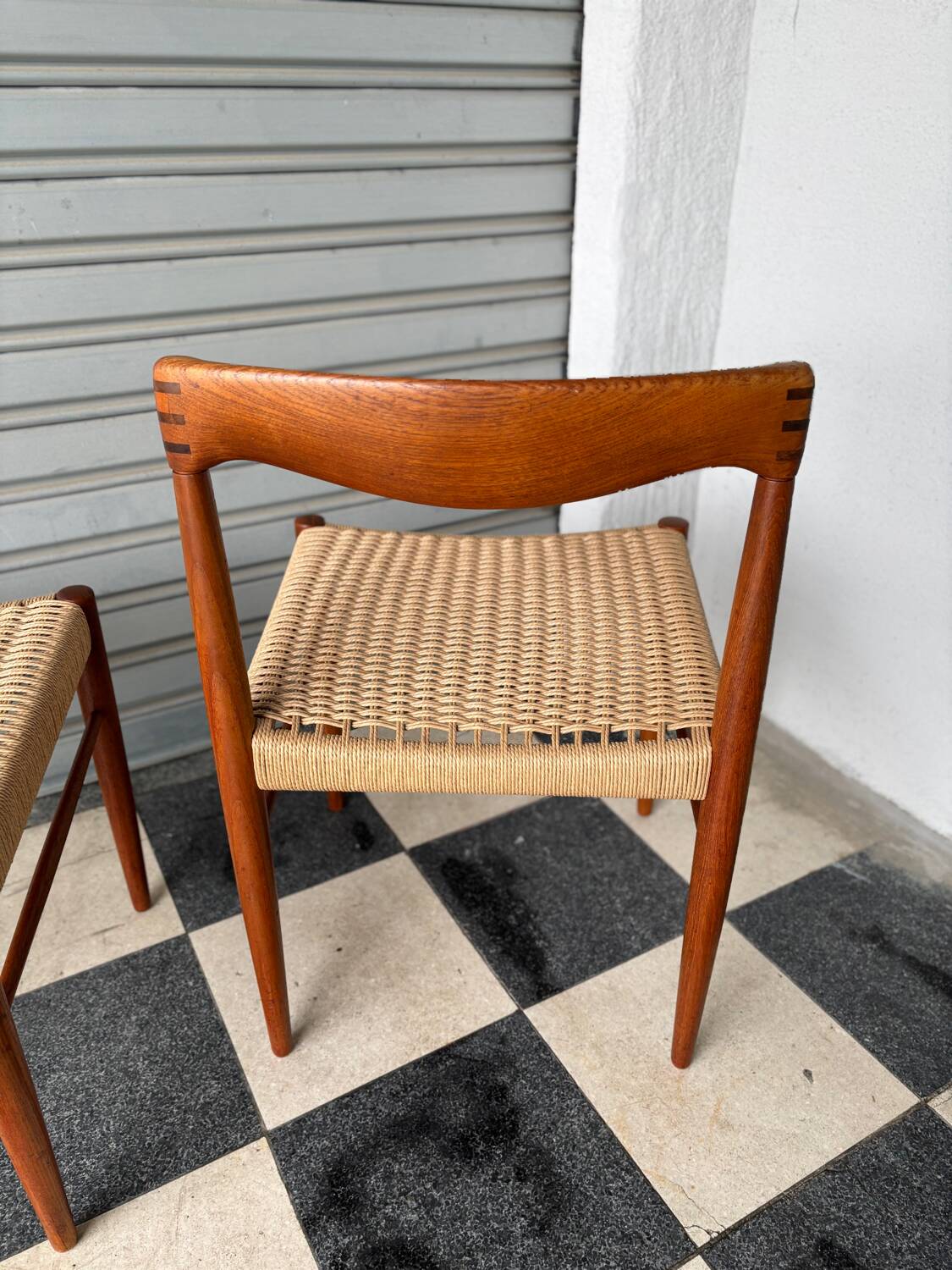 Set of 4 chairs by H.W. Klein for Bramin