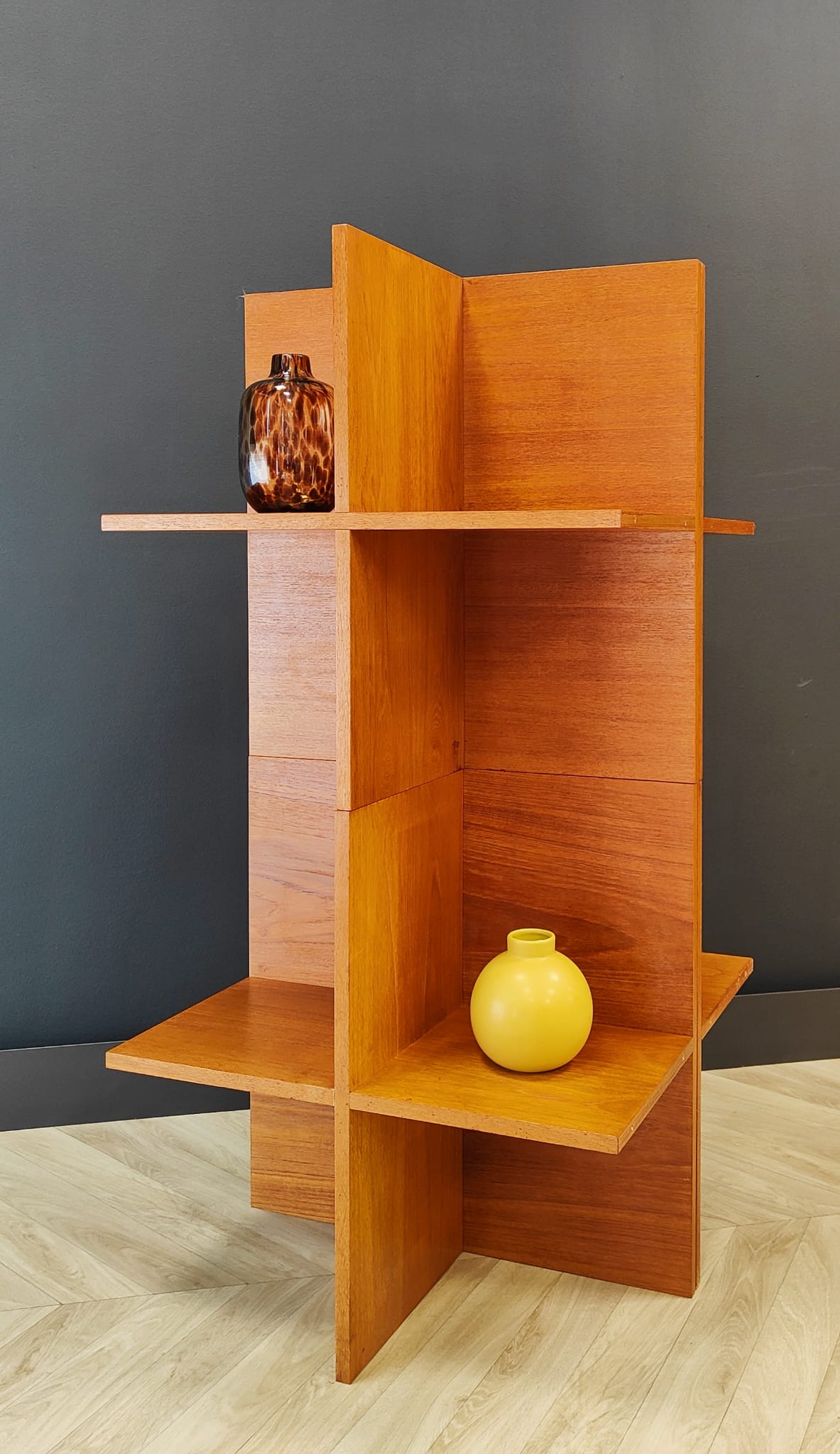 Mid Century compartment cabinet | Vintage - bookcase, display