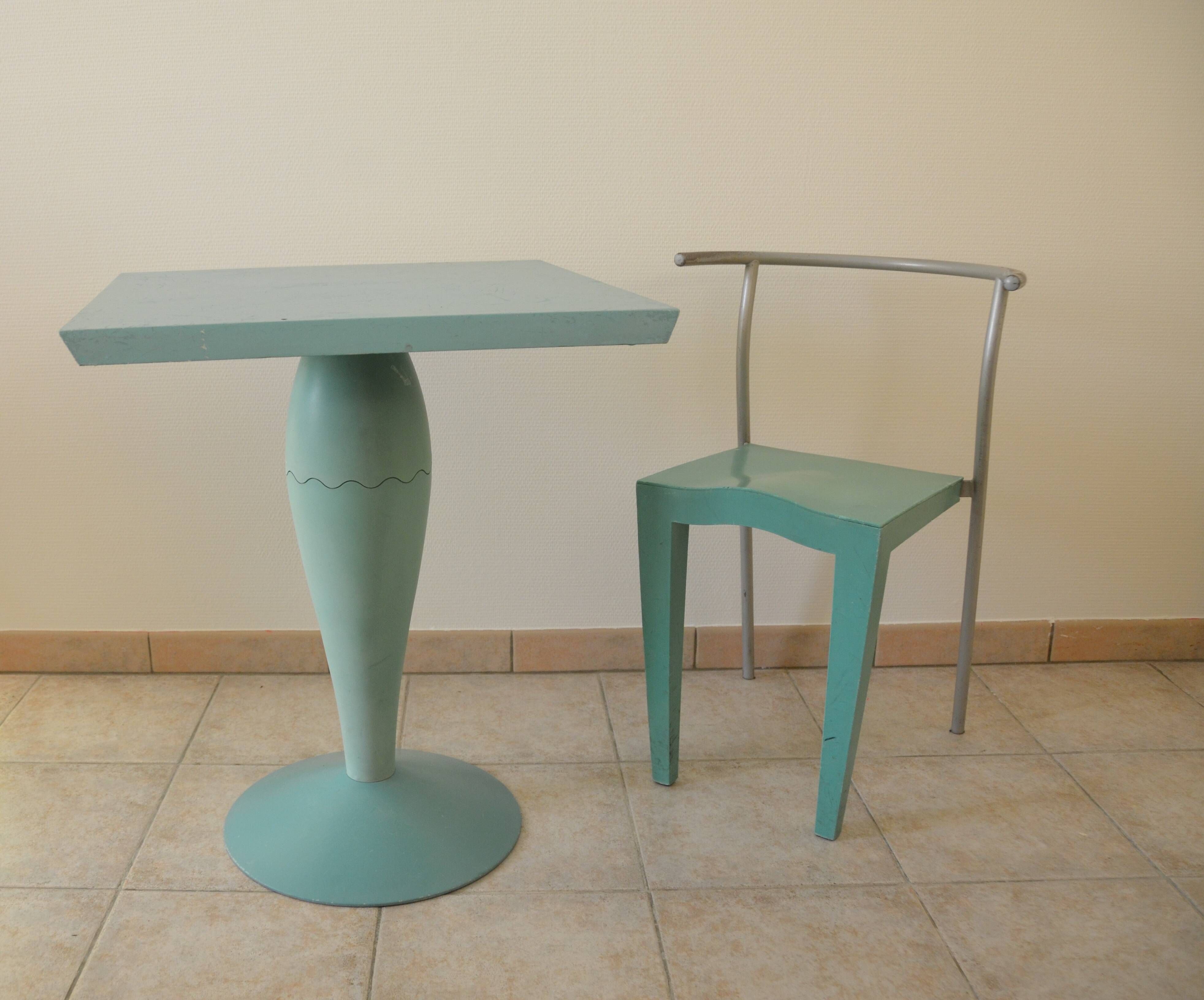 Table Miss Balu and 1 chair Dr Glob, Starck