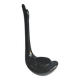 Vintage black ceramic swan planter – 1960s