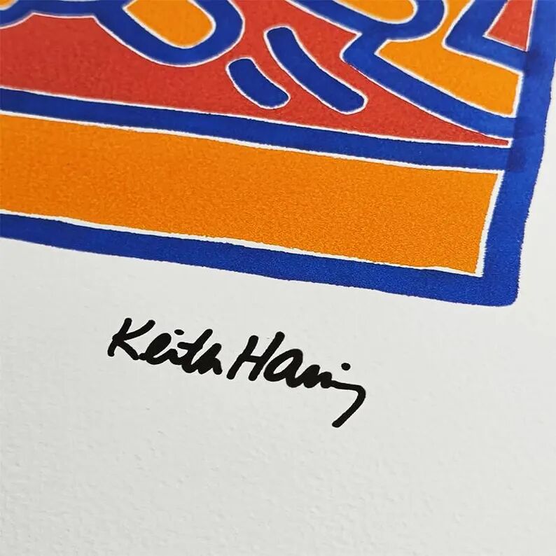 1990s Keith Haring Limited Edition Lithograph - Numbered in Pencil. After