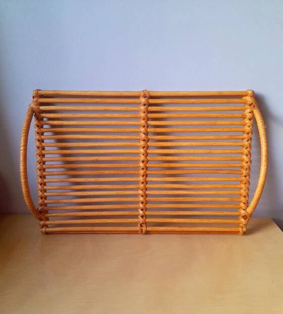 Vintage Rattan Tray
