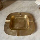 Cendrier carré en laiton vintage