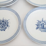 Sarreguemines earthenware plates, Old Delft model