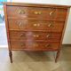 Art Deco chest of drawers - 4 drawers - locks - checkered wood veneer top - 50s