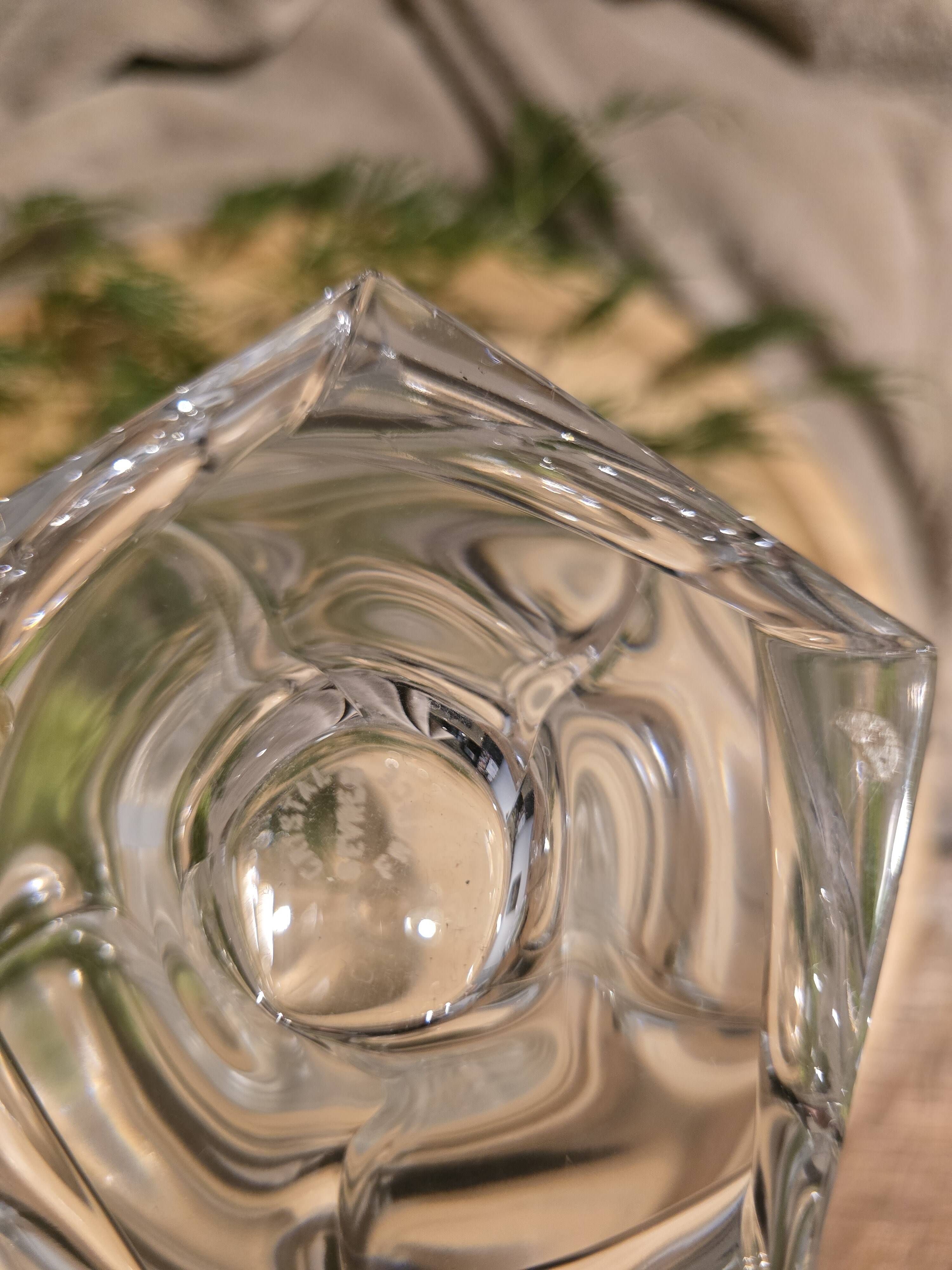 Sèvres crystal – antique whisky decanter – cut crystal with label