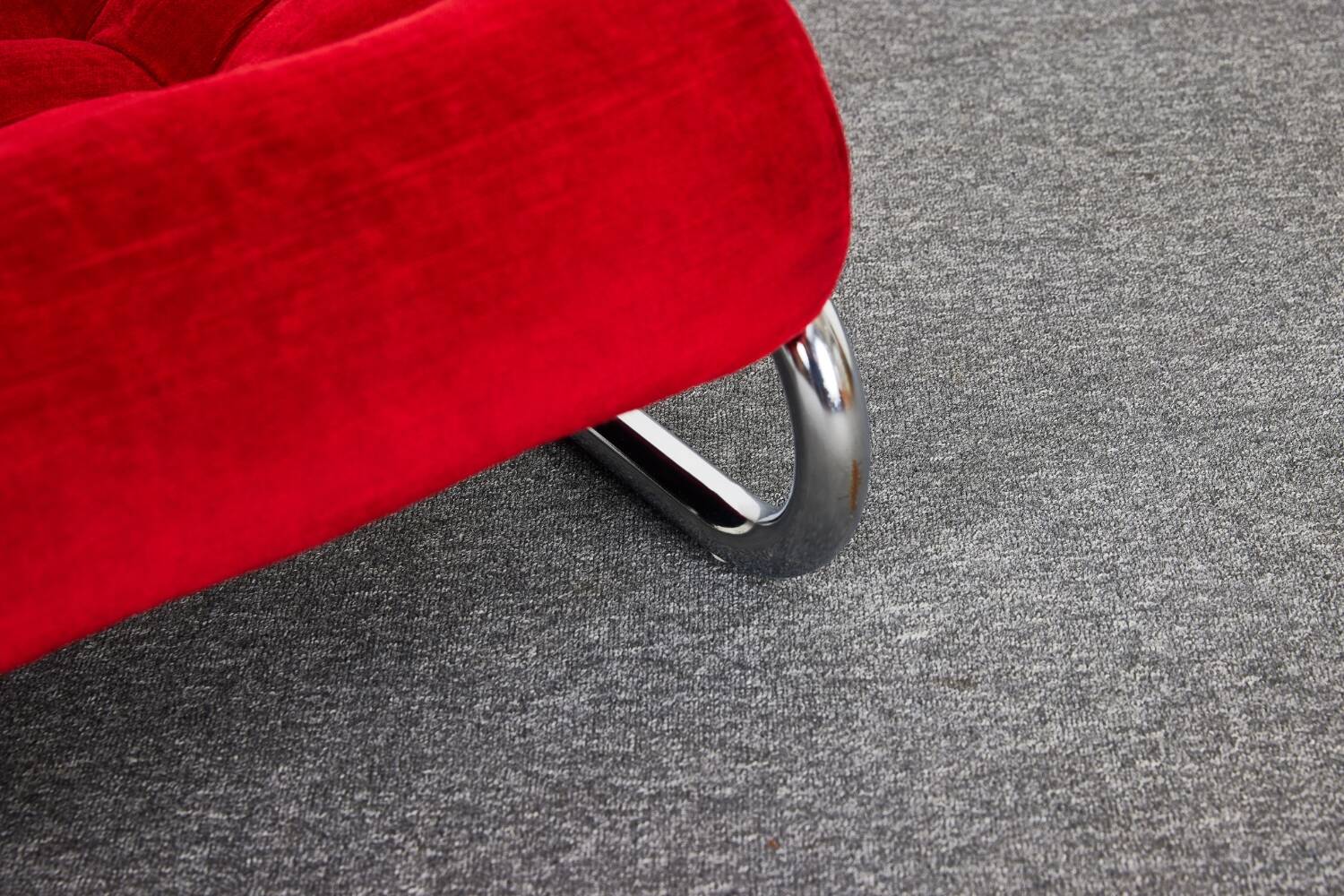 Fauteuil lounge vintage rouge Impala par Gillis Lundgren pour IKEA, Suède, 1970