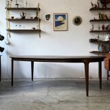 Table extensible en palissandre, conçue par J. Andersen, Danemark, années 1960