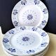 Lot de 6 assiettes  4 creuses et 2 plates de la Faïencerie d'Onnaing
