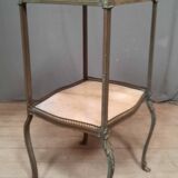 Bronze and onyx side table