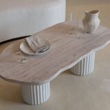 Table basse irrégulière Venus - Travertin Naturel