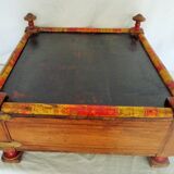 Table coffre peinture polychrome Inde