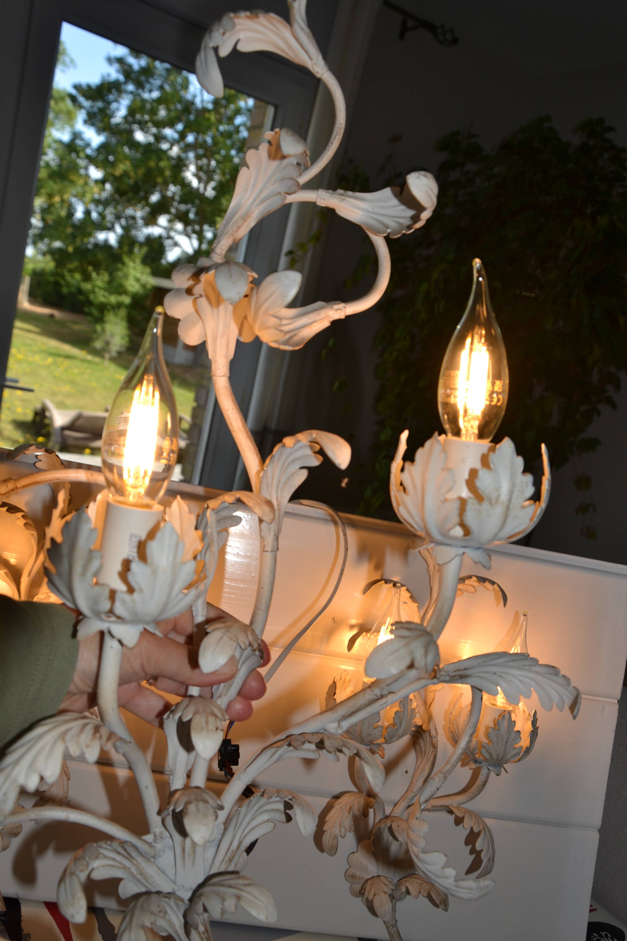 Large Florentine wall sconce