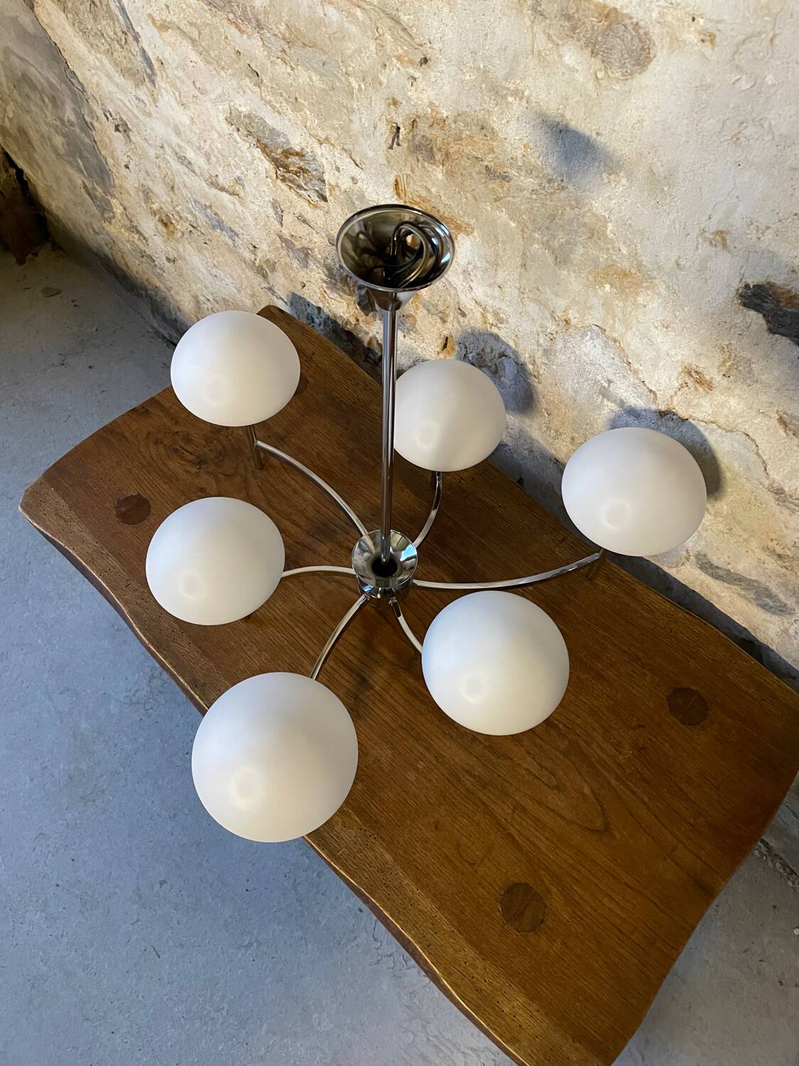 Asymmetrical chandelier Goffredo Reggiani 1970s