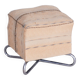 Tabouret Bauhaus original, construction chromée très inhabituelle, Tchéquie, années 1920