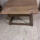 19th-century antique merchant's payment table made of solid wood.