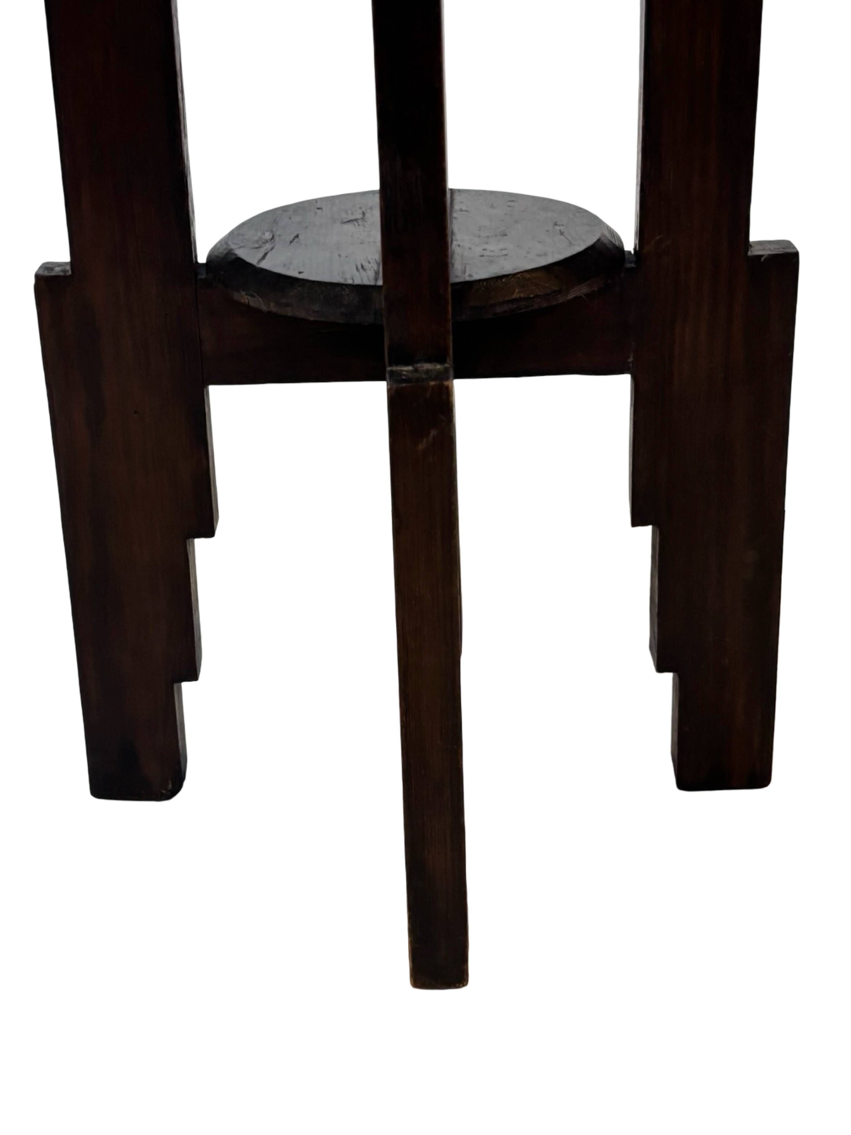 Support de plante Art Déco table d'appoint design École d'Amsterdam minimaliste