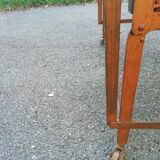 Old wrought iron folding bed