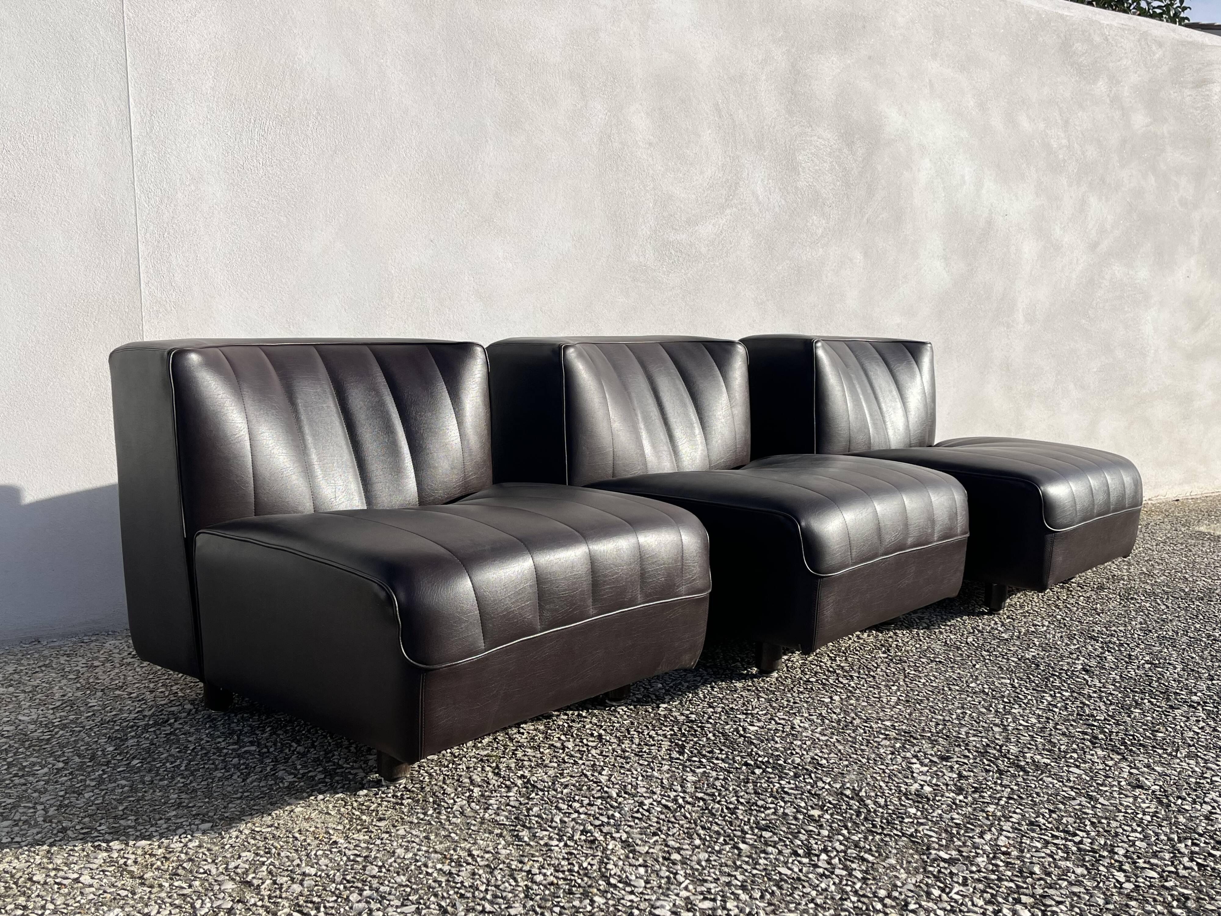 Fauteuils 9000 par Tito Agnoli pour Arflex Italie, années 1969