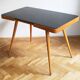 1960's Mid Century Coffee Table With a Black Opaxite Glass - Smaller version