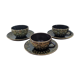 Trio of Sarreguemines cups