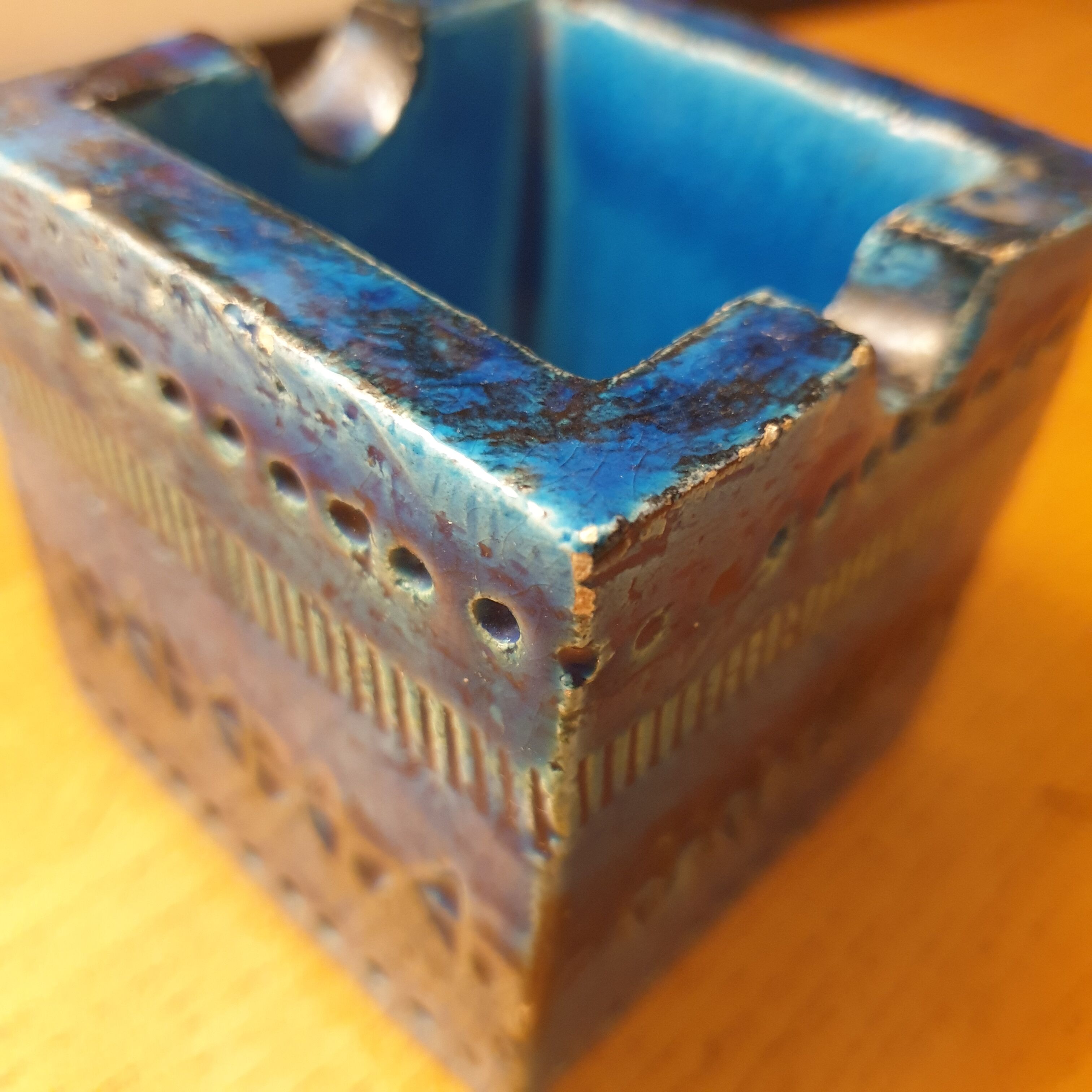 Bitossi Blue Rimini Ashtray