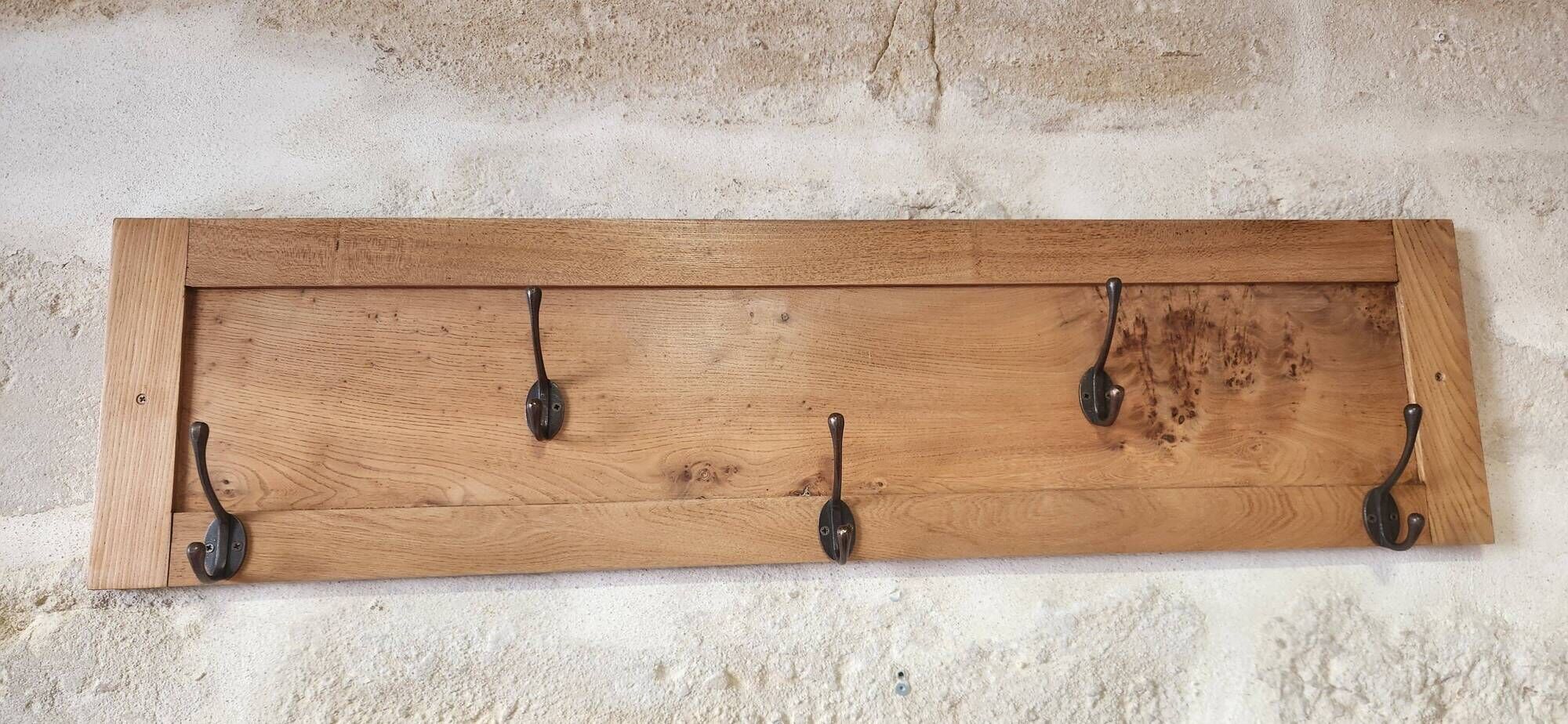 superb coat rack with 5 double hooks