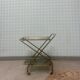 Desserte vintage laiton et verre