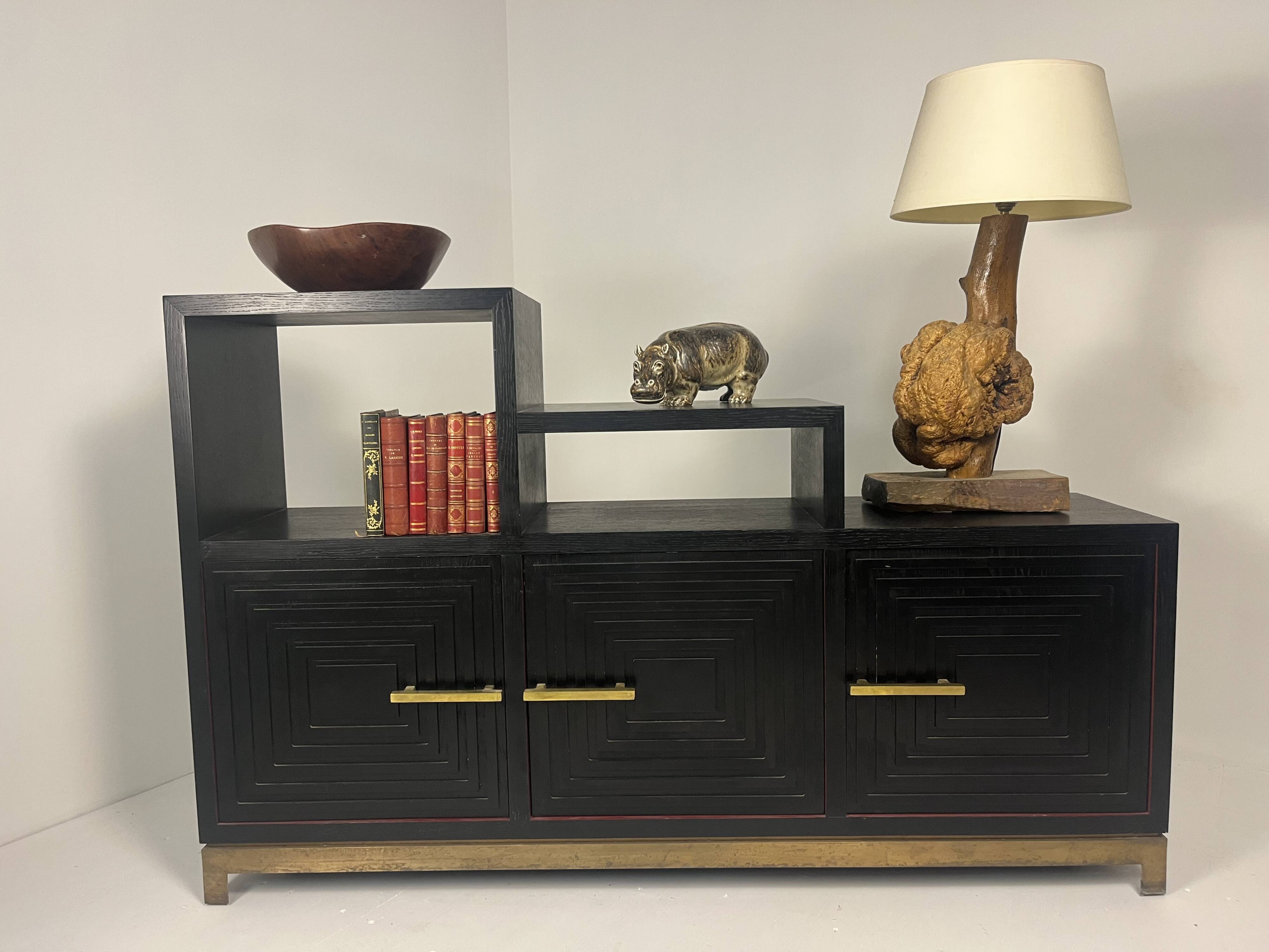 Meuble buffet asymétrique des années 1990