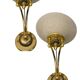 Large Brass Murano Glass Sconces Set of 2