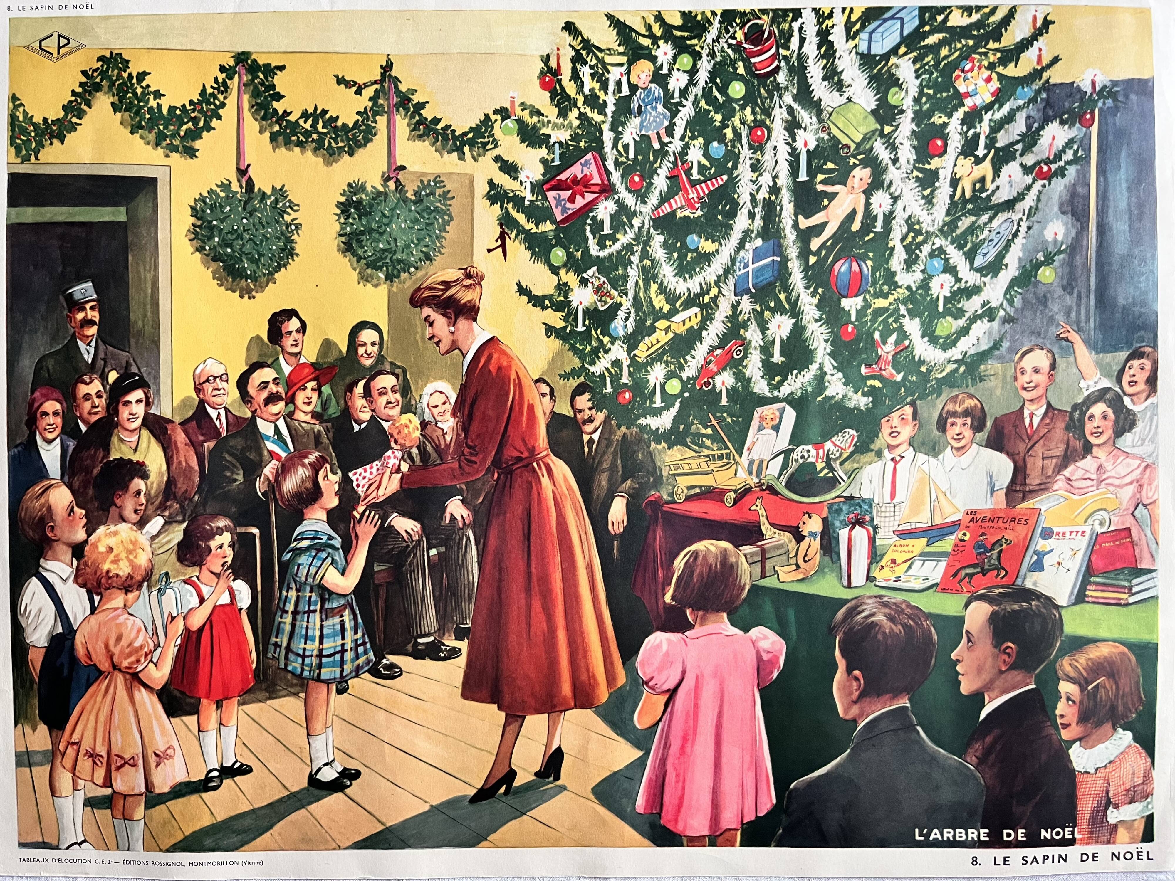 Double-sided school poster Florist/Christmas