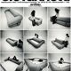 Anfibio 3/4 seater sofa by Alessandro Becchi for Giovannetti, Italy 1971