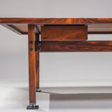 Mid-Century Modern Jacaranda Itamaraty Desk by Sergio Rodrigues for Oca, Brazil, 1960s