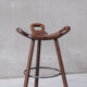 Brutalist mid-century 'Marbella' bar stool (up to 8 available)