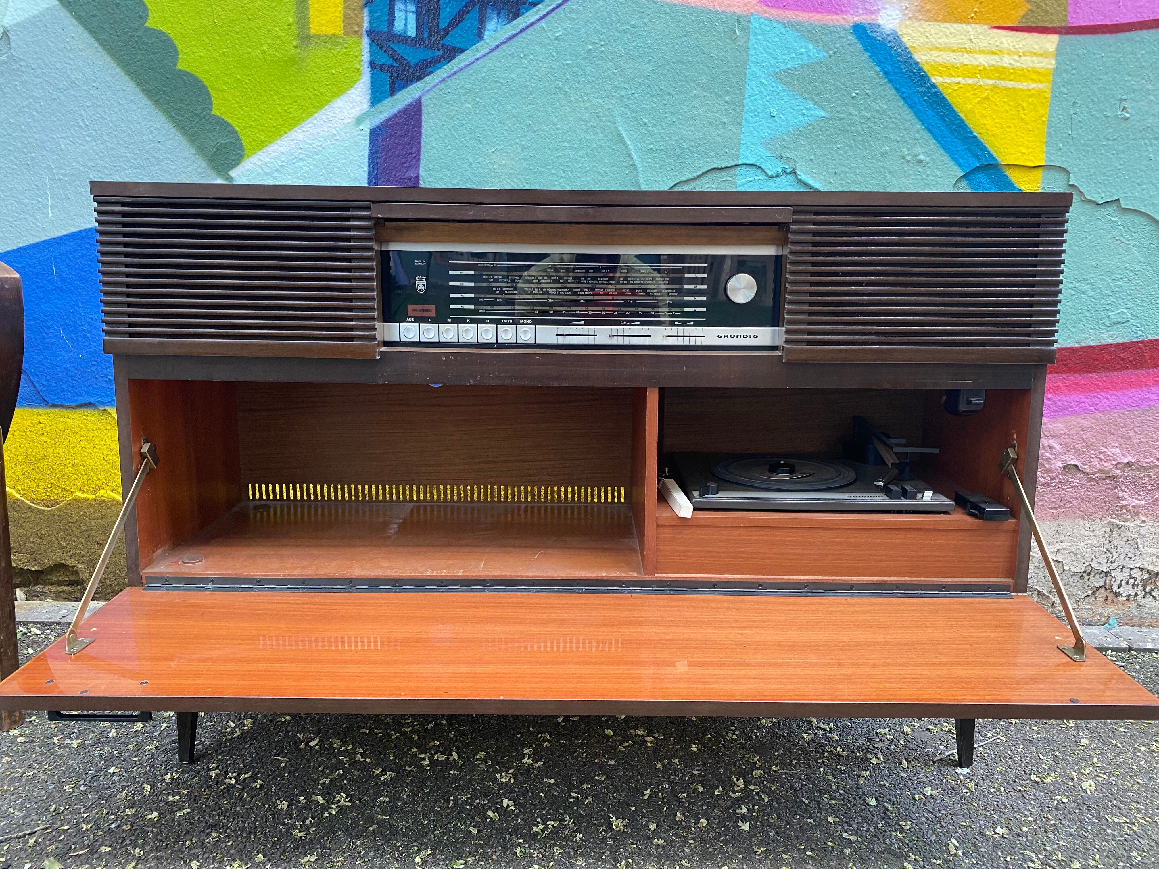 Enfilade Grundig hifi années 70