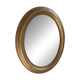 Oval mirror in gilded wood, Napoleon III style.