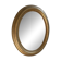 Oval mirror in gilded wood, Napoleon III style.