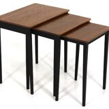 Teak trundle tables, Sweden, 1960
