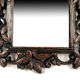 Carved wooden mirror, black forest XIX/early twentieth century
