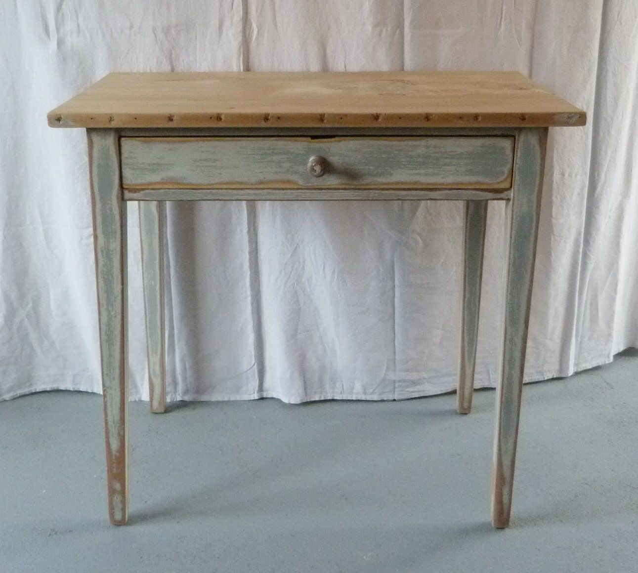 Patinated farm table