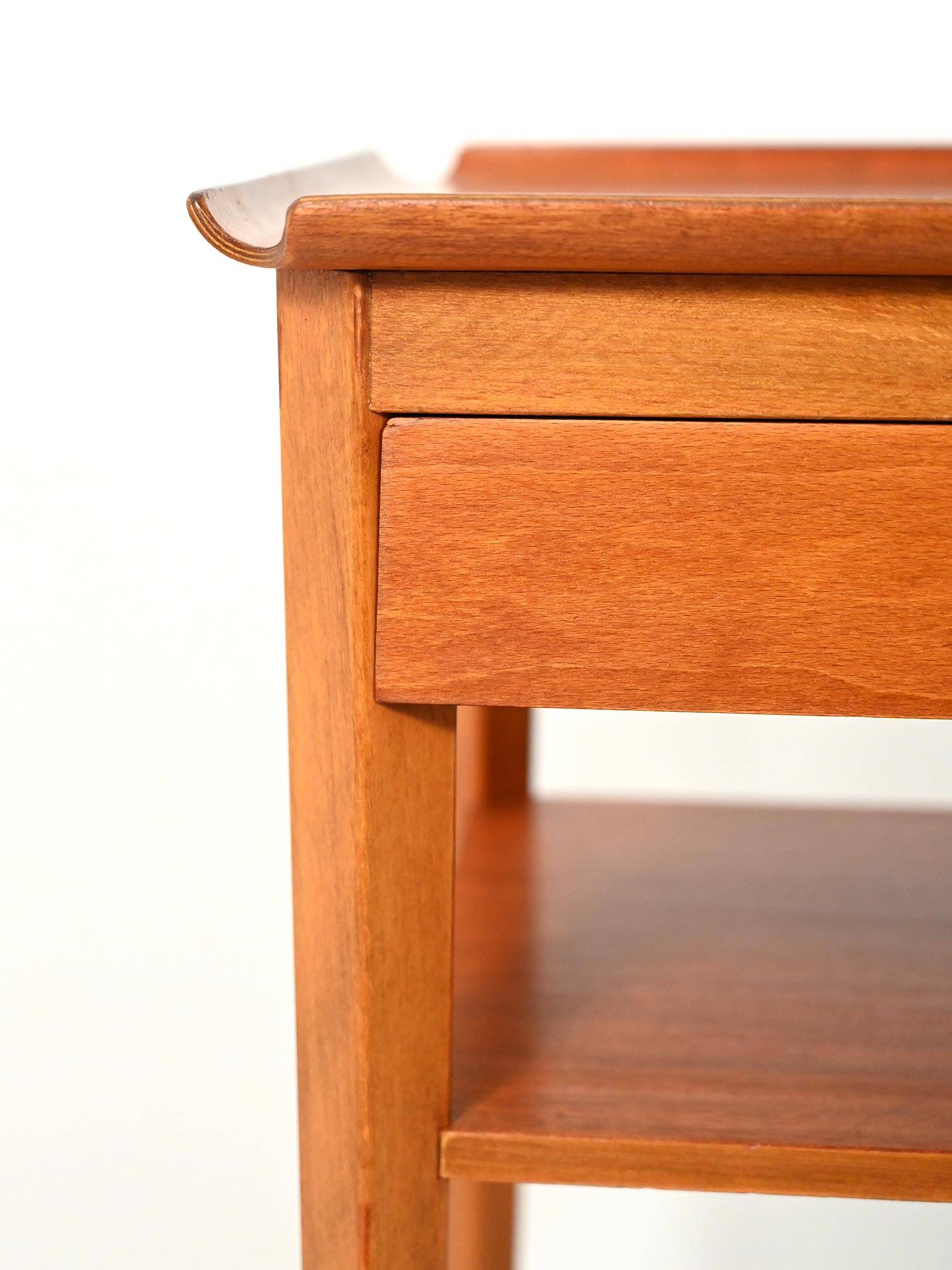 Scandinavian teak bedside table by Bertil Fridhagen