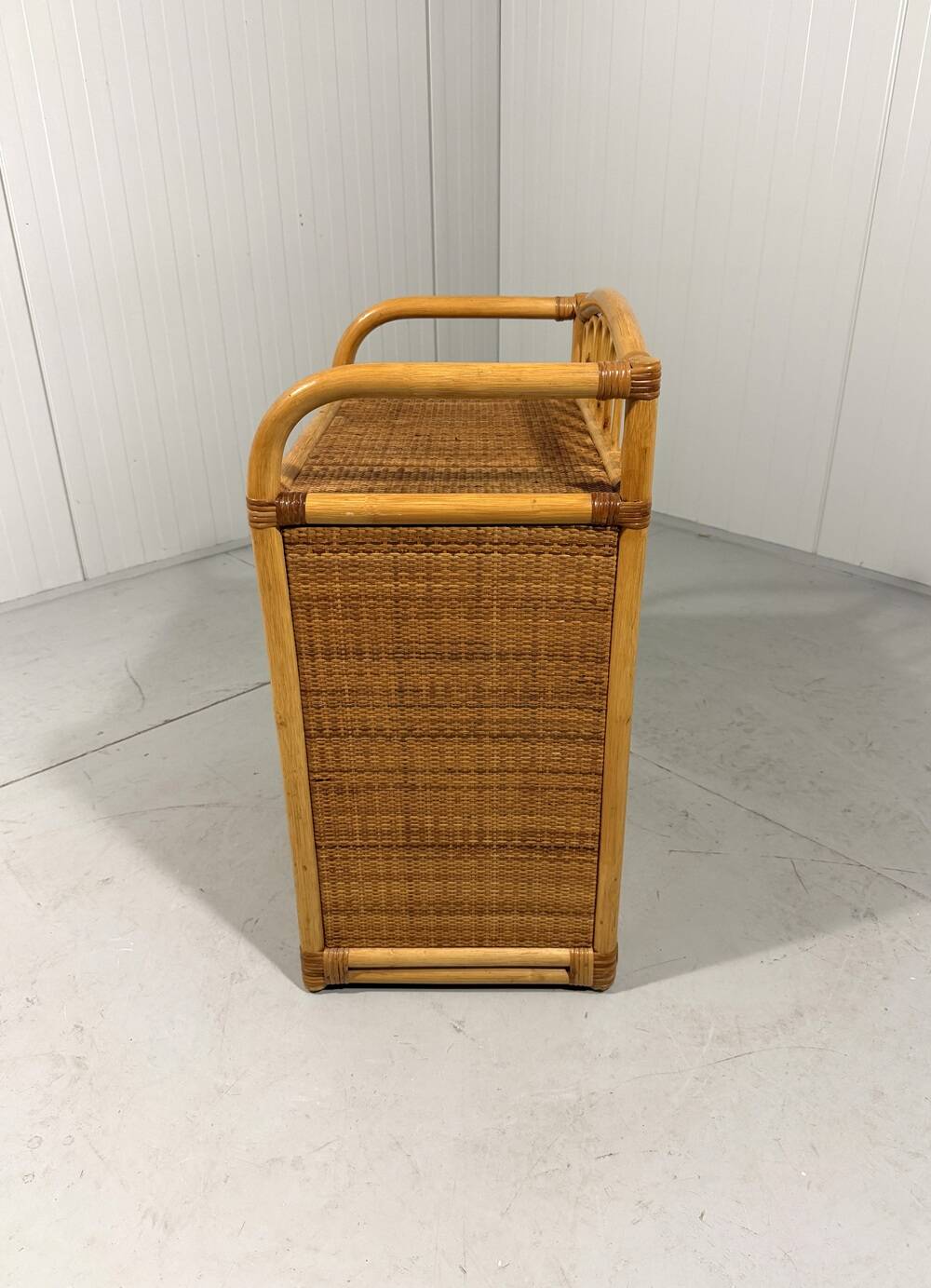 Rattan chest of drawers bedside table 1980’s