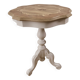 White/wood side table