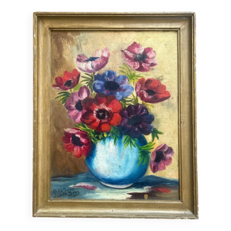 Nature morte sur toile