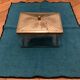 Vintage Art Deco Brass Butter Dish on Tray