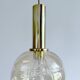 Paire de suspensions vintage en forme de globe en verre