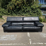 Canapé Roche Bobois cuir noir