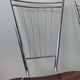 Set of 3 chairs in Formica and Chrome 70s