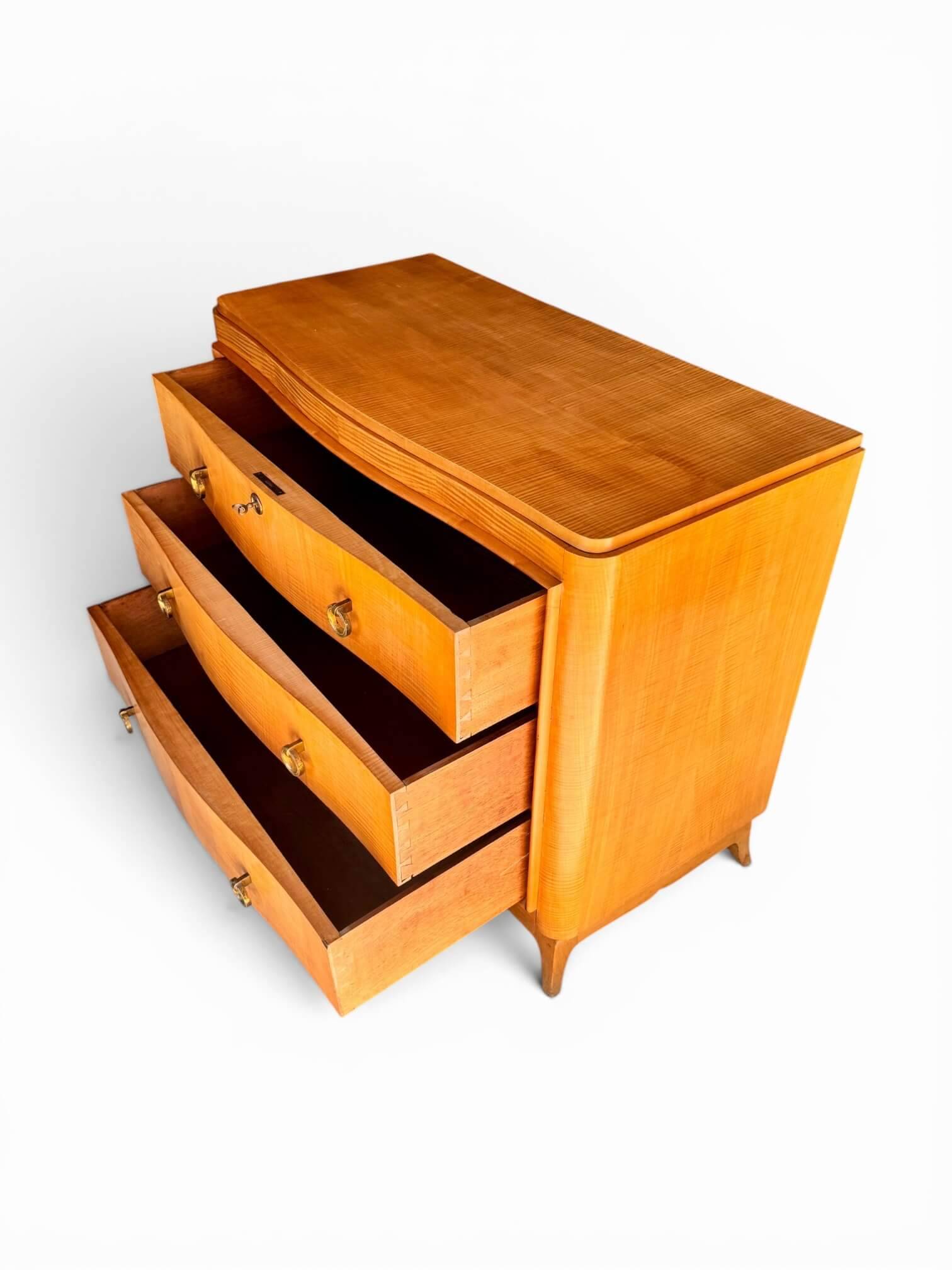Commode en sycomore René Prou, vers 1940