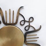 Vintage Brutalist Trivet 1970